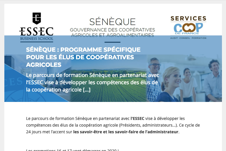 Gestion et communication de crise au programme Sénèque